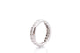 Bague 54 Alliance diamants en platine 58 Facettes 27631dv