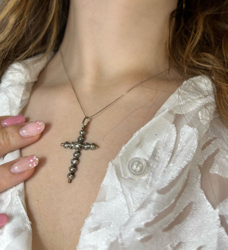 Croce di Stile Gotico con Diamanti a “Rosa”, XVIII secolo. 58 Facettes