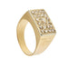 Ring 61 Rectangular ring with diamonds 58 Facettes 33643