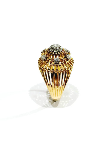 Bague 57 Bague ajourée Or rose & diamants 58 Facettes