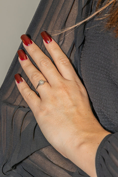 Bague Solitaire Platine Diamant