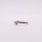Bague Solitaire diamants et or blanc serti couteau et pavage sur le corps 58 Facettes