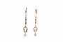 Boucles d'oreilles art déco diamants