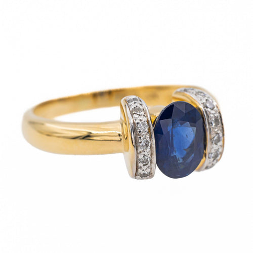 Bague 51 Bague Or jaune Saphir 58 Facettes 3221189CN