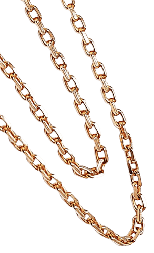 Collier Chaîne or jaune maille forçat massive 60cm 58 Facettes CH.COU.1583-60cm