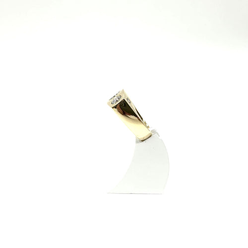 Chevalière or jaune et diamants 58 Facettes Z15B51744