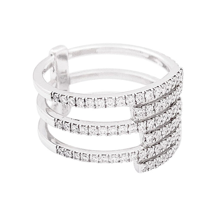 Bague 51 Bague Messika "Gatsby", or blanc, diamants. 58 Facettes 33999