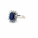 Bague 51 Bague Pompadour Platine Tanzanite & Diamants 58 Facettes 80-GS31425