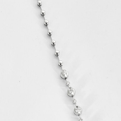 Collier Collier semi-articulé or gris et diamants 58 Facettes CAS0050