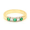 Bague 52.5 Bague ligne diamants et émeraudes en or jaune et blanc 14k 58 Facettes 78A836AE470A492DA0A6D54A4C88D17D