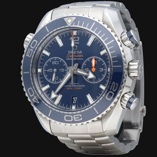 Montre Omega Seamaster Planet Ocean Chronographe 600M 45,5mm Co-Axial Céramique Bleue