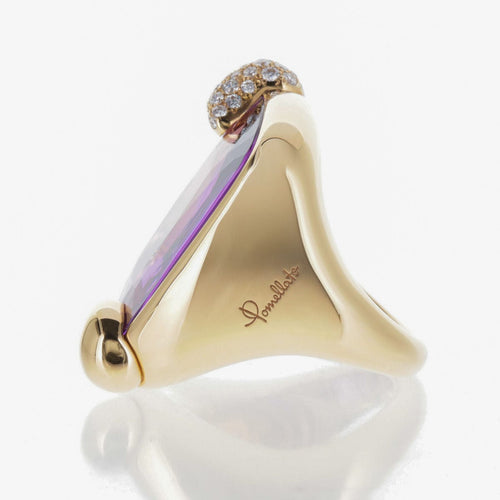 Bague 53 POMELLATO - Bague Ritratto Or Rose et Améthyste 58 Facettes 2.18496