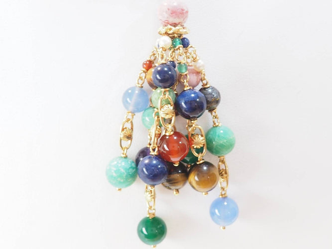 Pendentif Pendentif Grappe en or jaune et pierres fines 58 Facettes 33285