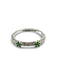 Bague 51 Bague alliance or et grenats verts 0,80 ct 58 Facettes