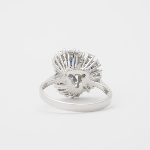 Bague Bague saphirs et diamants 58 Facettes