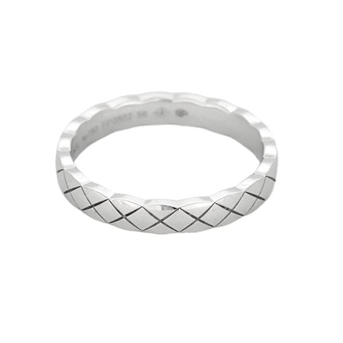 Bague 56 CHANEL - Bague Coco Crush mini modèle en Or blanc 18k 58 Facettes 58FC17-1