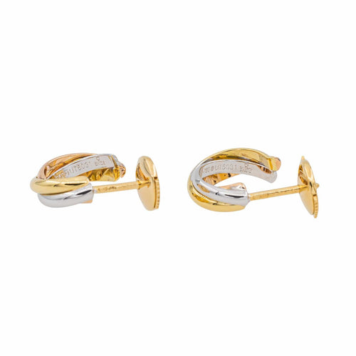 Boucles d'oreilles Cartier Boucles d'oreilles Créoles Trinity Or jaune 58 Facettes 2971282CN