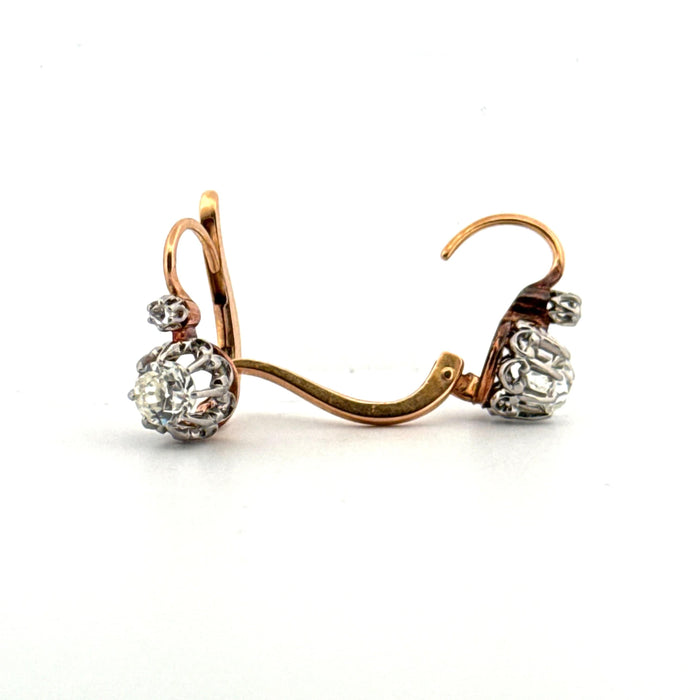 Boucles d'oreilles Dormeuses Or Jaune 18k & Diamants 58 Facettes 2-BOC1-GS36076-03