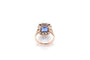 Bague 54 Bague saphir de 5,43cts et diamants 58 Facettes 26690-26486