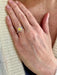 Bague 53 Bague Marguerite Saphir Jaune Diamants Or Gris 58 Facettes B365