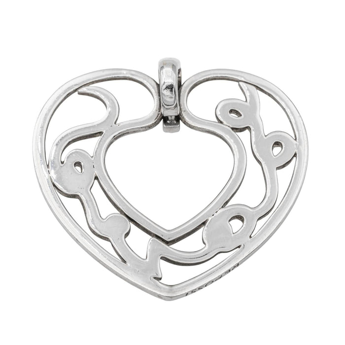 Pendentif Repossi Pendentif Coeur Love Or blanc Diamant 58 Facettes 577672GD