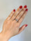 Bague White gold diamond Trilogy ring 58 Facettes
