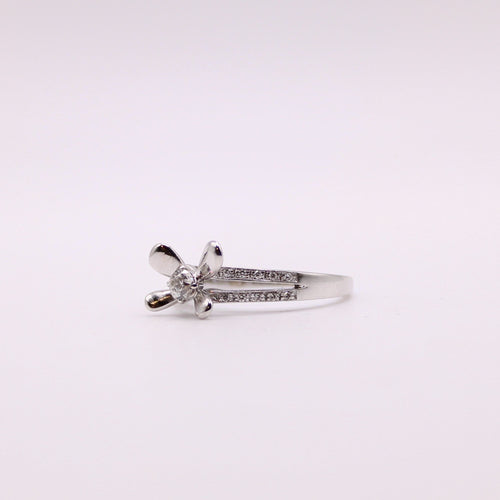 Bague 53 Bague MAUBOUSSIN "Moi aimer Toi" or blanc et diamants 58 Facettes