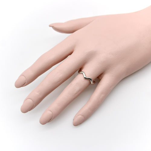 55 Tiffany & Co.  - Vintage Platinum Zig Zag Paloma Picasso Ring 58 Facettes A2006R