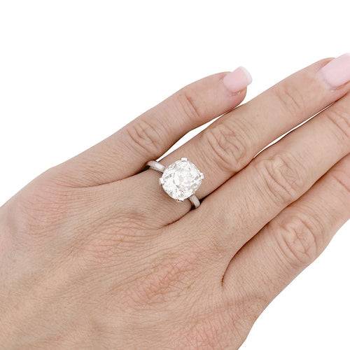 Bague 52 Solitaire Chaumet platine, diamant. 58 Facettes 33543