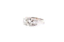 Bague 53 Bague or blanc diamant 0,99ct I/VS1 58 Facettes 26336-26229