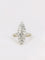 Bague 54 Bague marquise vintage or blanc diamants 58 Facettes J183