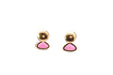 Earrings Earrings Yellow gold Tourmaline Diamonds 58 Facettes 25601