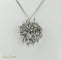 Pendentif Broche/pendentif luxueux en or blanc serti de diamants 58 Facettes 1840