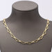 Necklace Geometric link necklace 2 Golds 58 Facettes E360862