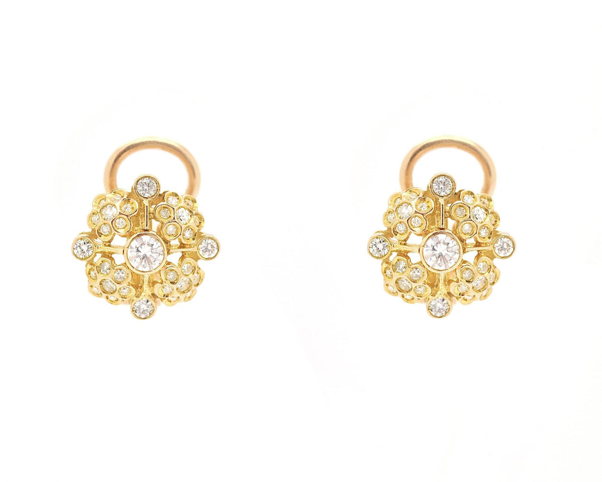 Boucles d'oreilles Boucles d'oreilles avec diamants de 1,16 ct 58 Facettes