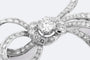 Broche Oro Bianco Broche nœud vintage avec diamants 58 Facettes spl112