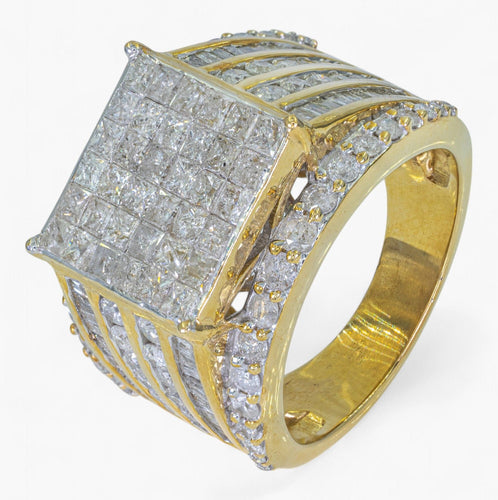Bague 60 Bague pavage diamants 4,19 carats 58 Facettes AK63
