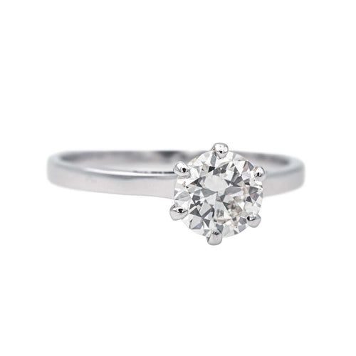 Bague 54 Bague  Solitaire Or blanc Diamant 58 Facettes 4045632CN