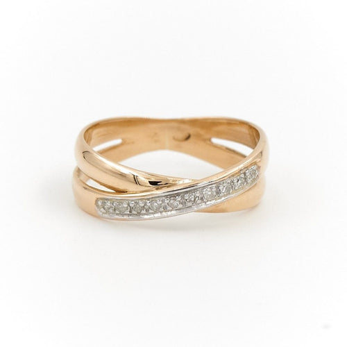 Bague 51 Bague Alliance Or jaune, Or blanc Diamant 58 Facettes 1740880CN