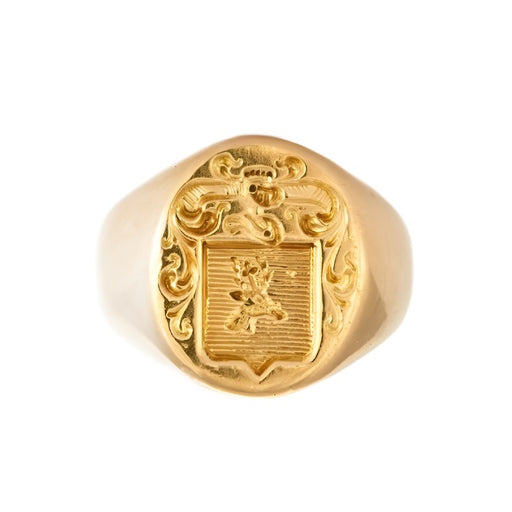 Ring 49 Signet ring decorated with coats of arms 58 Facettes