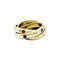 Bague 51 Bague Cartier, "Constellation", or jaune, saphirs, rubis, diamants. 58 Facettes 35360