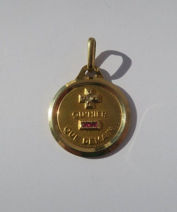 AUGIS - pendentif Médaille Amour