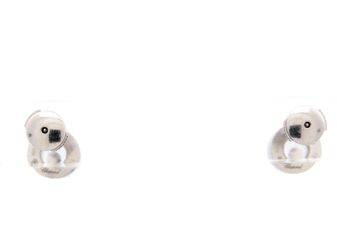 Boucles d'oreilles boucles d'oreilles CHOPARD happy  icons 833087 or blanc & diamants 58 Facettes 268811
