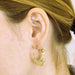 Boucles d'oreilles Boucles d'oreilles créoles savoyardes or jaune et blanc 58 Facettes