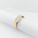 Ring 54 Yellow gold ring with 21 diamonds 58 Facettes 29033
