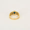 Bague 57 Bague Or jaune diamants saphirs 58 Facettes LP1294/13