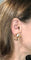 Boucles d'oreilles Boucles d'oreilles vintage noeuds or jaune et diamants 58 Facettes