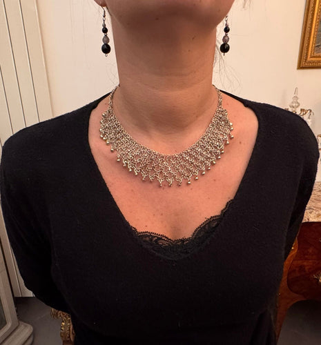 Collier Collier pendent orientaliste en argent 58 Facettes