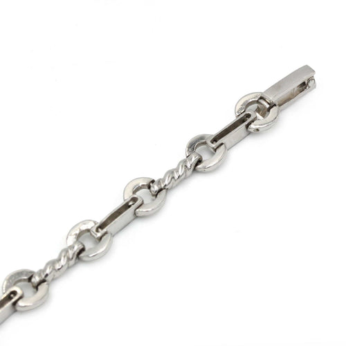 Bracelet Bracelet Torsadé - Or blanc & Diamants 58 Facettes 250473R