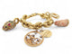 Bracelet bracelet gourmette breloques coeur zodiac t18 or jaune 18k 90.5gr charms 58 Facettes 270131